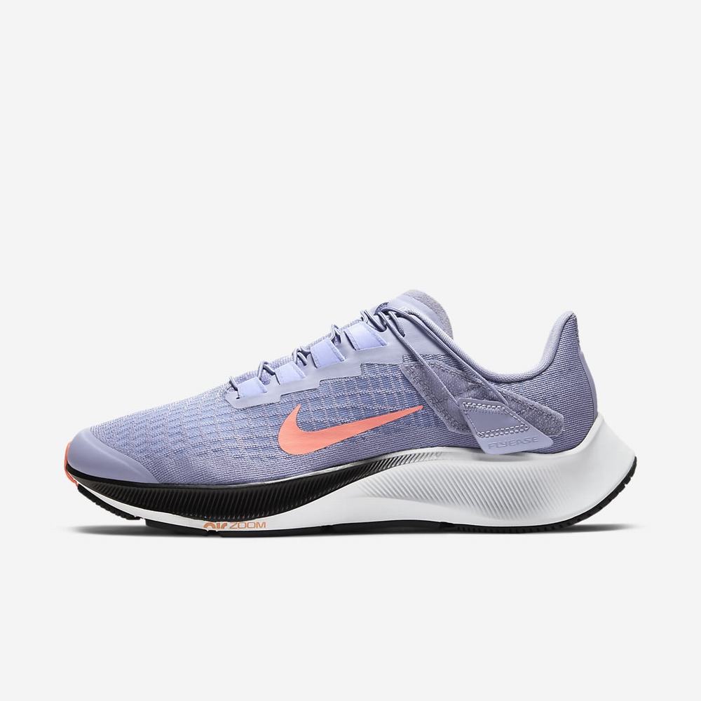 Chaussure De Running Nike Air Zoom Pegasus 37 FlyEase Violet 8962-754 Indigo Haze/Purple Pulse/Black/Bright Mango Femme | BXA-47944769